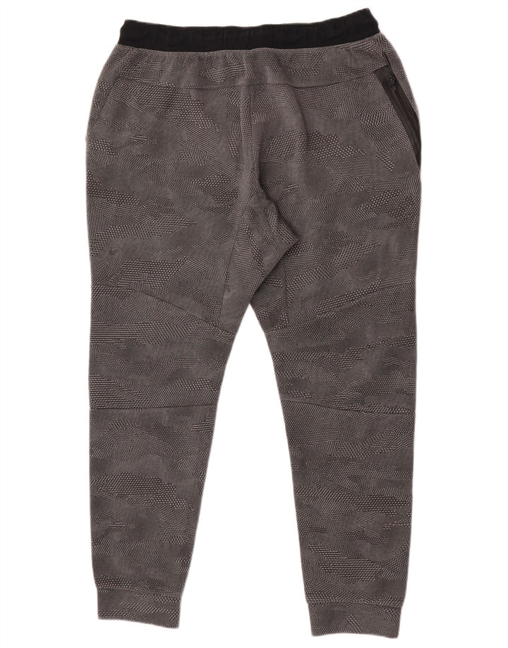 Calça de treino masculina Nike joggers grande algodão cinza