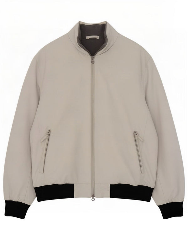 Jaqueta bomber masculina Murphy & Nye de ajuste personalizado UK 44 2XL branco colorblock
