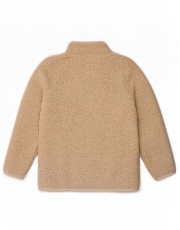 Jaqueta de lã feminina da Crew Clothing UK 12 poliéster bege médio