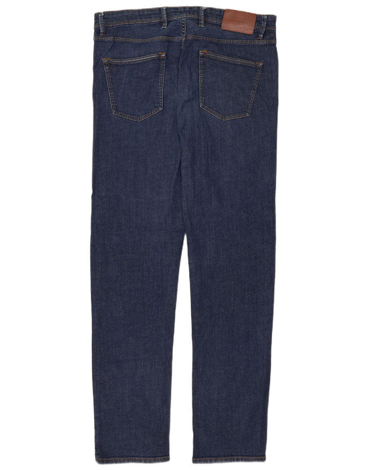 Jeans Slim Masculino Massimo Dutti EU 42 Grande W32 L30 Azul Marinho