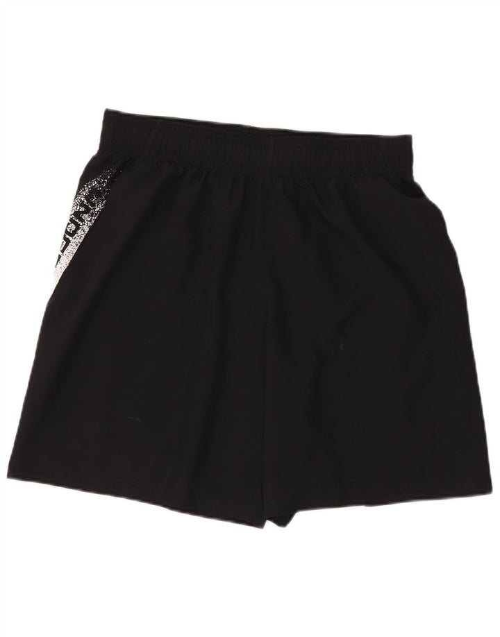 Under Armour Mens Graphic Loose Fit Sport Shorts Grande Poliéster Preto