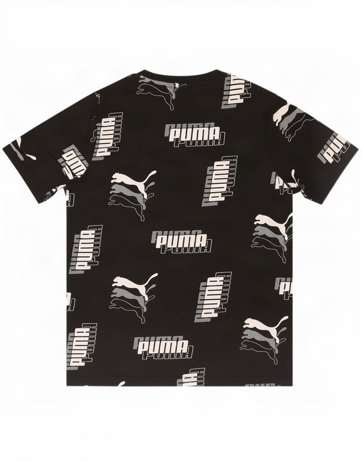 Puma Camiseta Masculina Graphic Top Pequeno Preto
