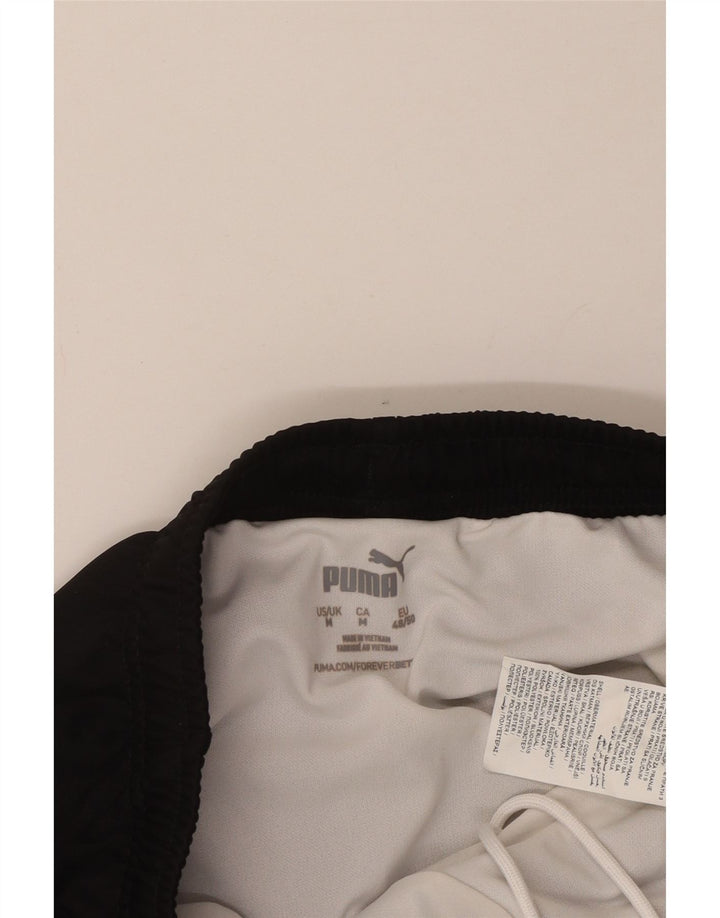 Shorts esportivos masculinos Puma médio preto poliéster