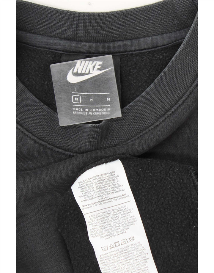 Nike Mens Moletom Jumper Médio Algodão Cinza