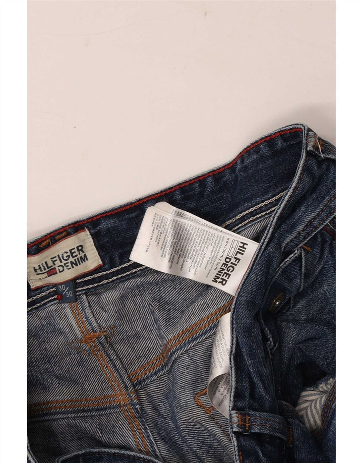 Tommy Hilfiger Masculino Bootcut Jeans W30 L30 Azul Algodão