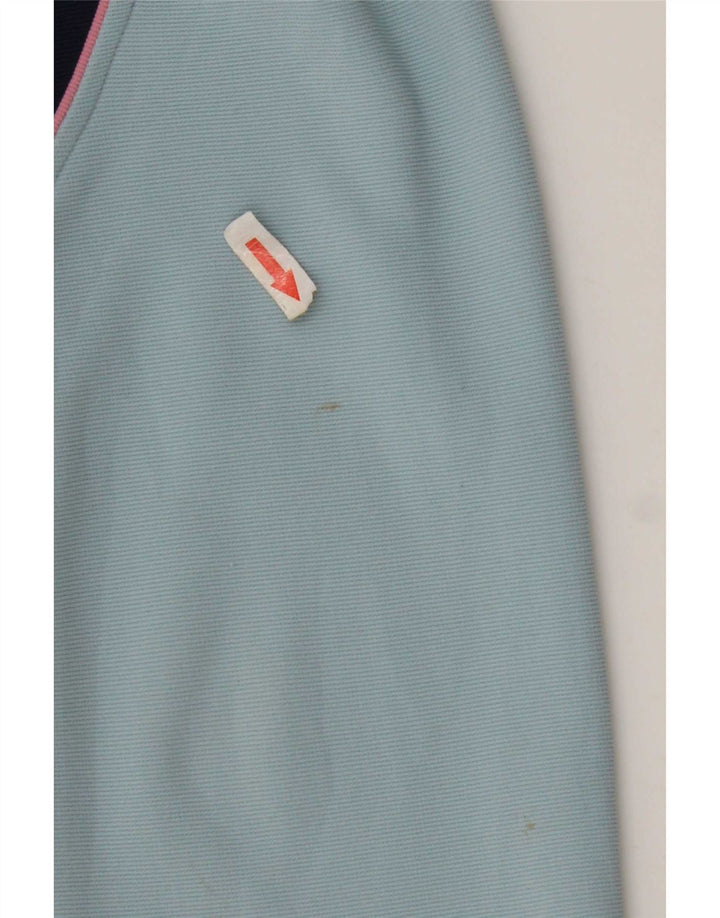 Asics Mens Tracksuit Top Jaqueta Médio Azul Colourblock Poliéster