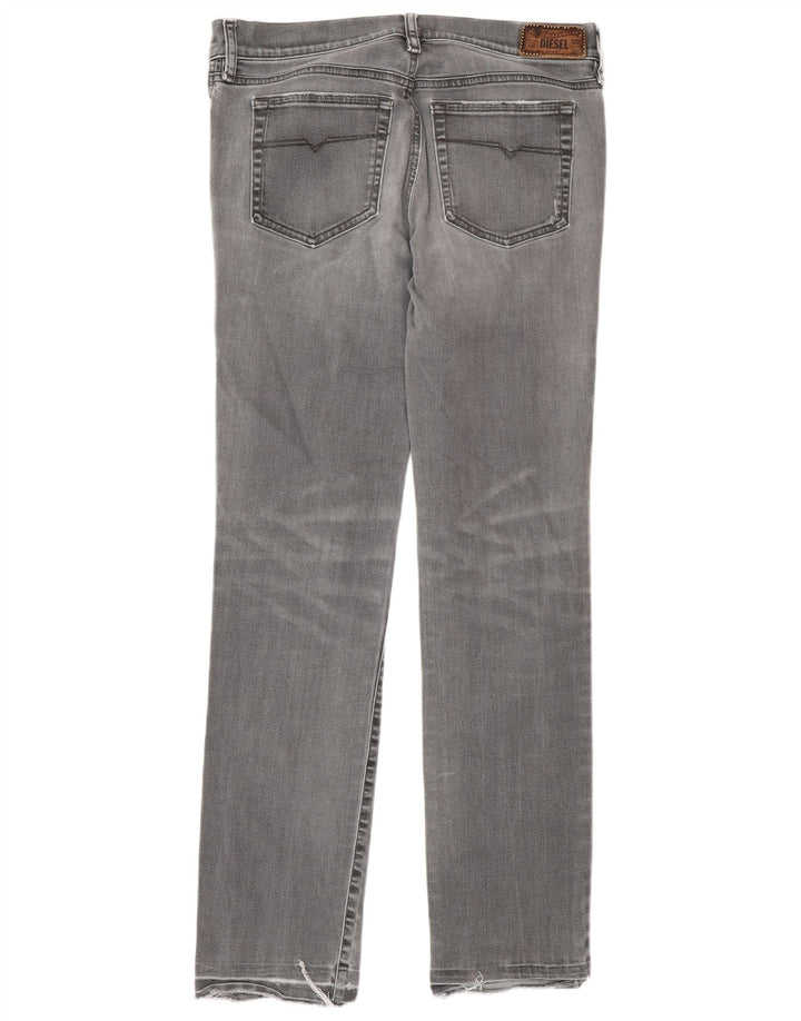 Jeans feminino diesel regular slim reto W31 L32 algodão cinza