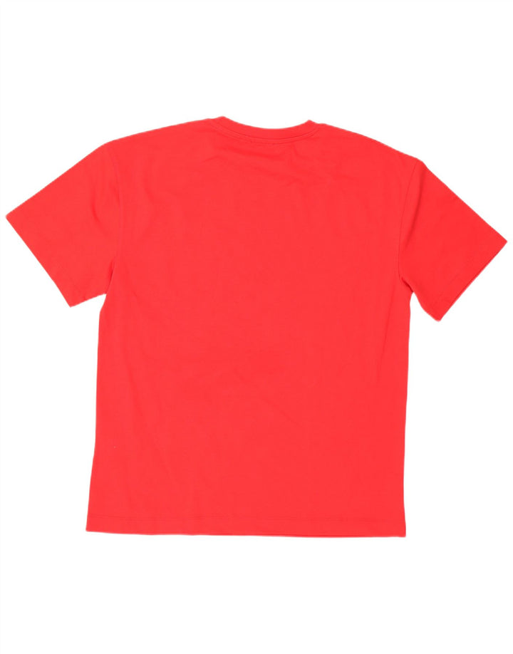Camiseta masculina Zara Top grande de algodão vermelho