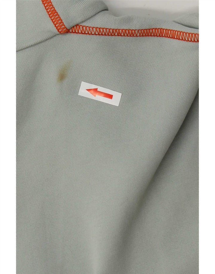 Hugo Boss Mens Treino Top Jaqueta Algodão Cinza Médio