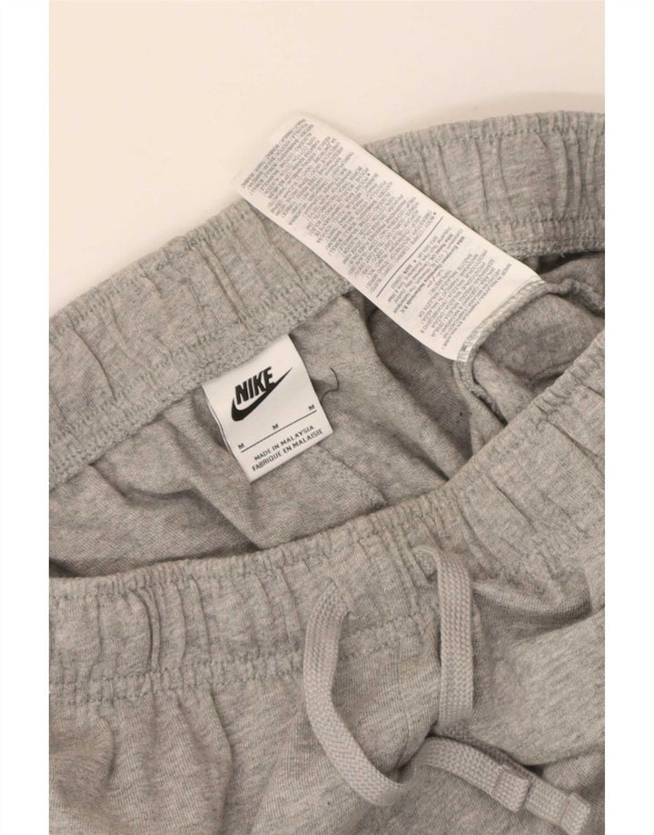 Shorts esportivos masculinos Nike médio cinza manchado de algodão
