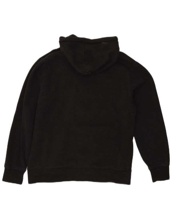 Reebok Mens Graphic Hoodie Jumper Grande Preto