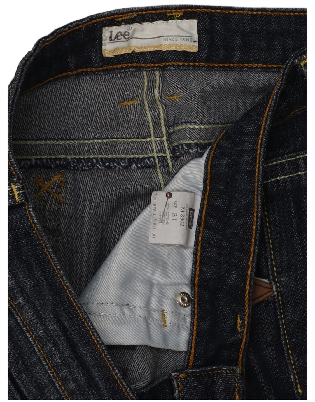 Calça jeans feminina LEE W31 L25 azul algodão