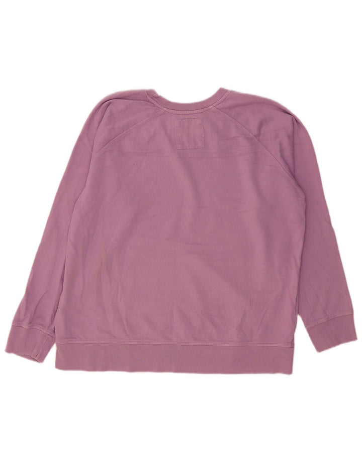 Crew Clothing moletom feminino oversized jumper Reino Unido 12 algodão roxo médio