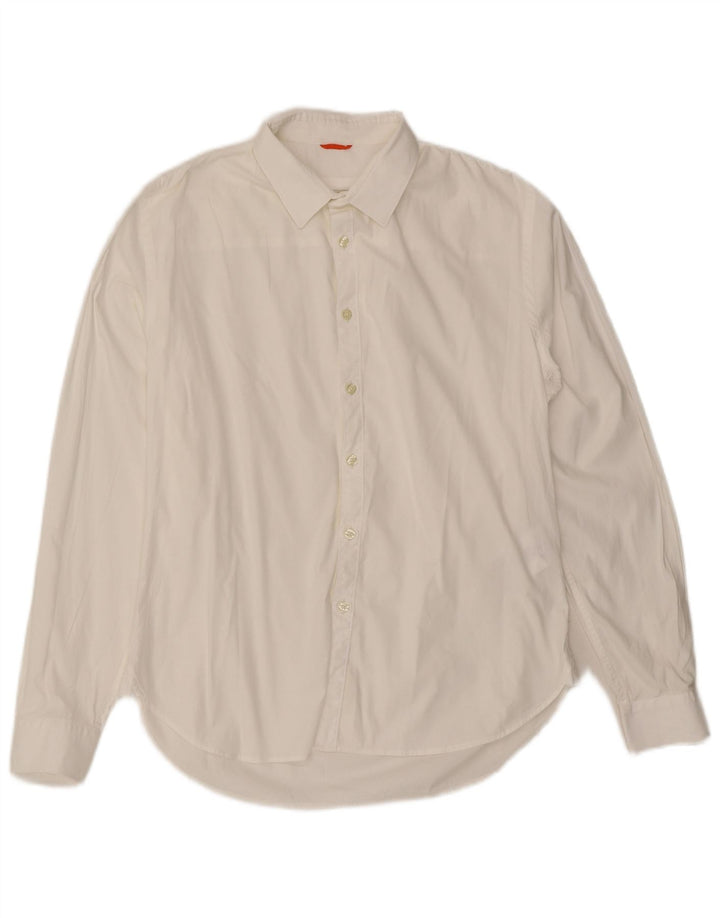 Camisa masculina Cerruti 1881 grande algodão branco