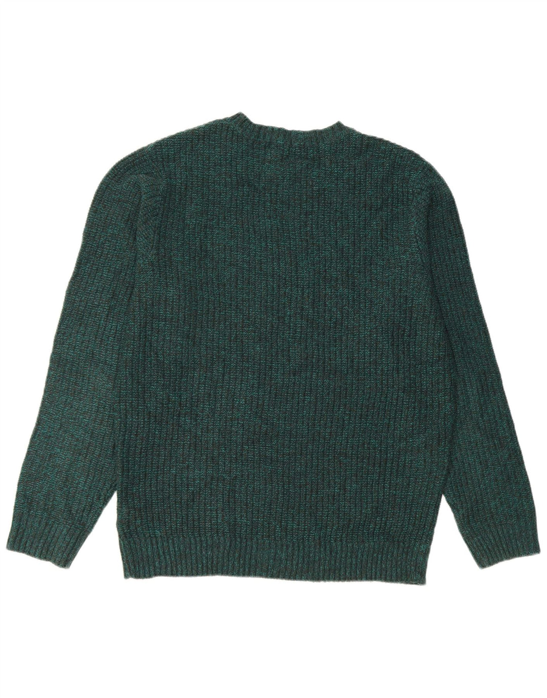Suéter masculino Marks & Spencer com gola redonda e acrílico manchado verde médio