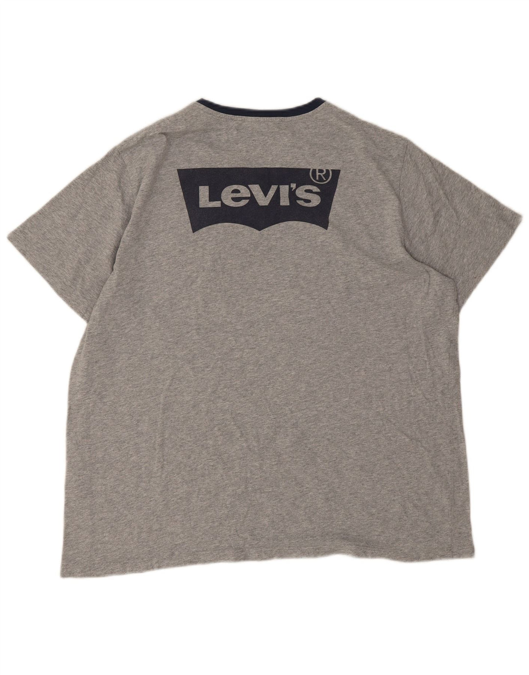 Camiseta gráfica masculina Levi's Top XL algodão cinza