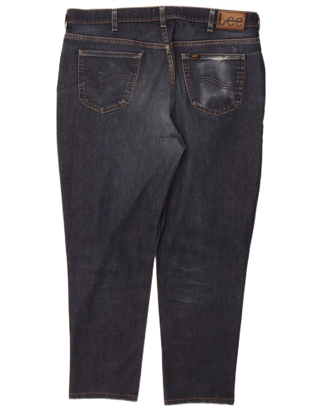 LEE Womens Chicago Slim Jeans W40 L28 Azul Marinho Algodão