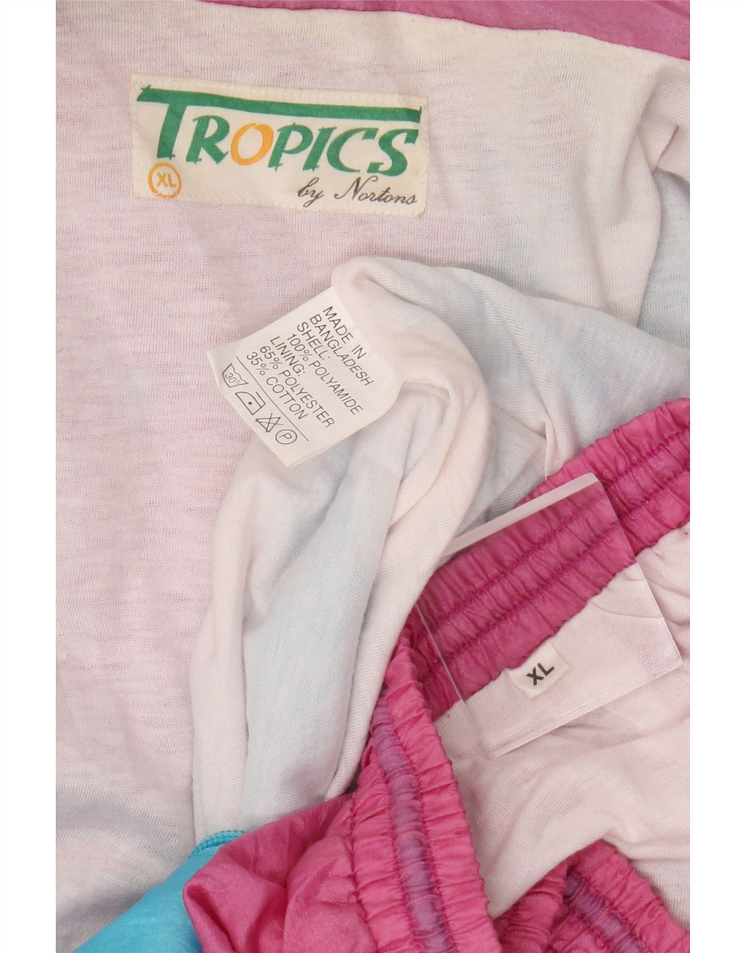 Nortons Mens Full Tracksuit XL Rosa Colourblock Poliamida
