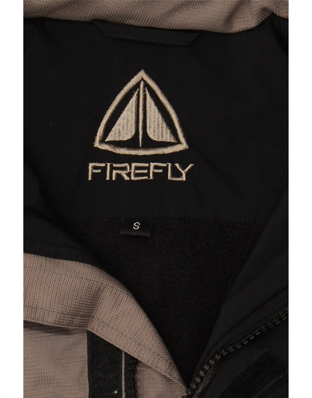 Jaqueta corta-vento masculina VINTAGE com capuz Reino Unido 36 pequeno bloco colorido preto de nylon