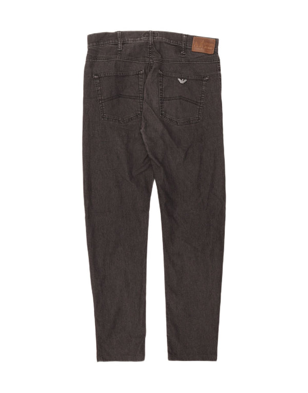 Armani Mens Jeans Slim W33 L29 Algodão Preto