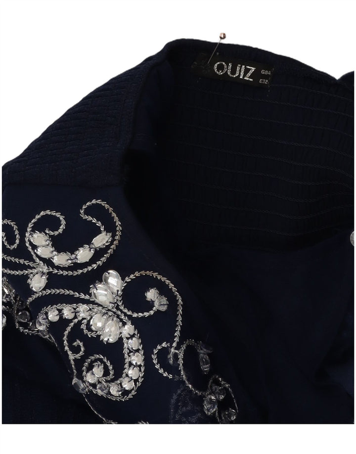 Quiz Vestido tutu feminino sem mangas UK 4 XS Azul marinho