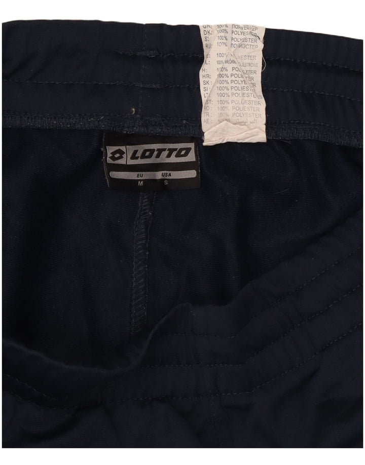 Calça de treino masculina LOTTO pequena azul marinho poliéster