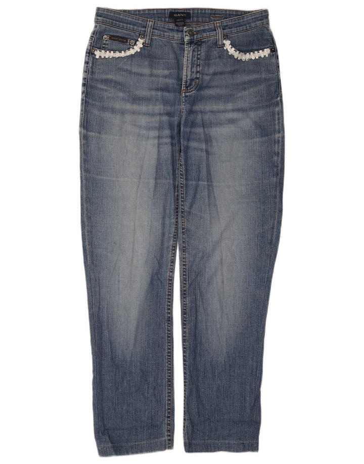 Jeans retos femininos Gant W30 L28 algodão azul