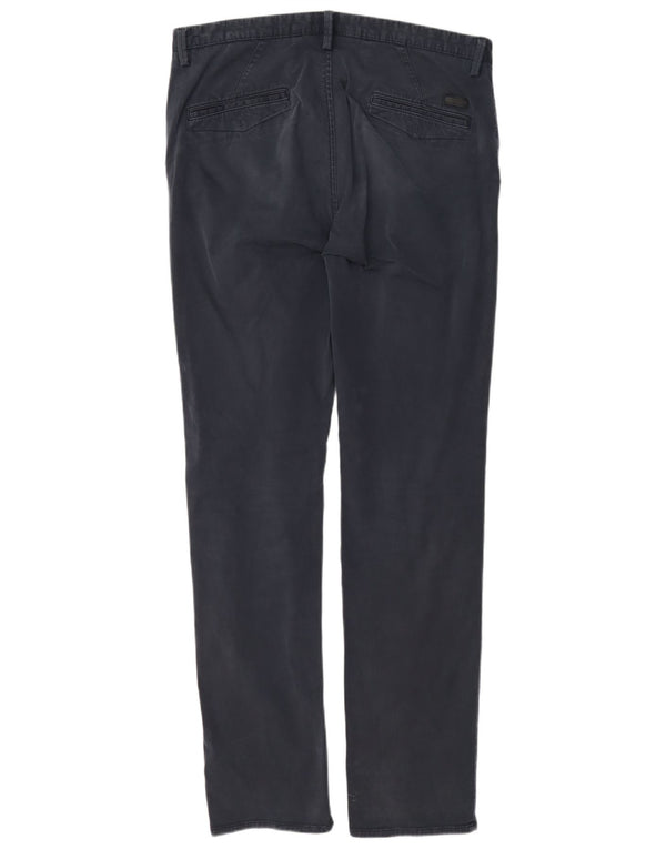 Calça Chino Masculina Hugo Boss EU 50 Grande W34 L33 Algodão Azul Marinho