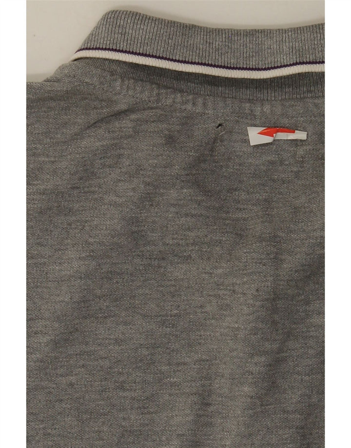 Camisa polo masculina de manga comprida Kappa XL cinza