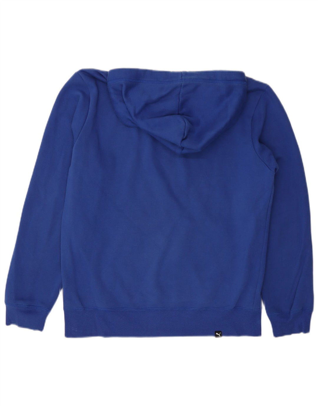 PUMA Mens Graphic Hoodie Jumper Pequeno Azul Algodão