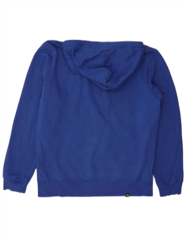 PUMA Mens Graphic Hoodie Jumper Pequeno Azul Algodão