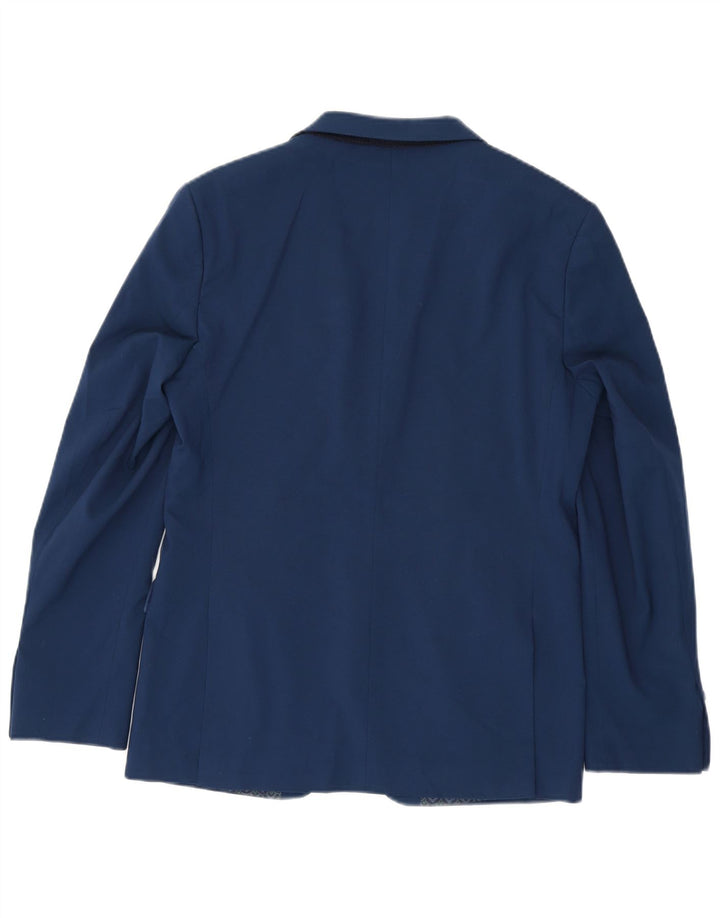 Jaqueta blazer masculina de ajuste regular de 2 botões Marks & Spencer Reino Unido 38 azul médio