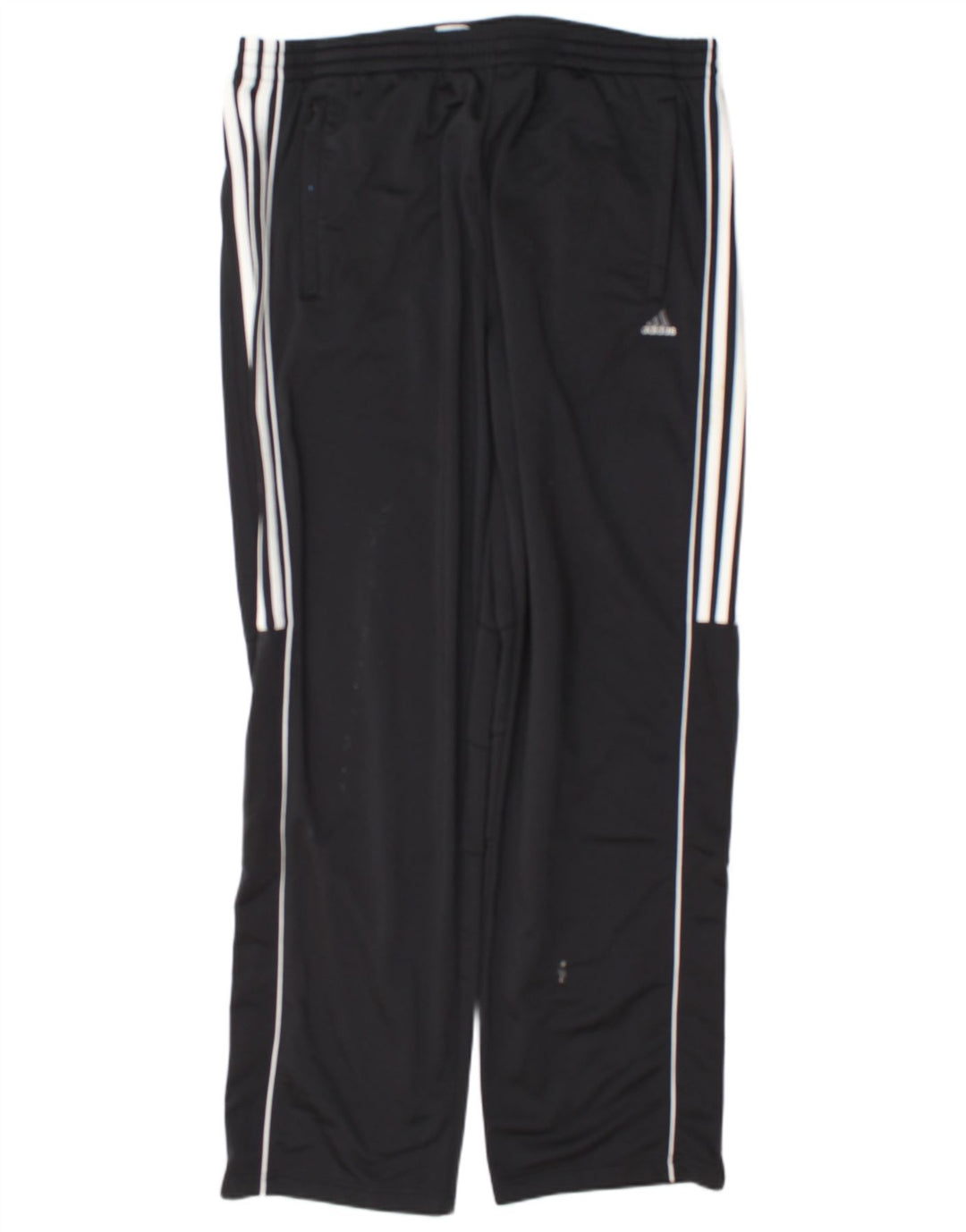Calça Adidas Mens Treino XL Poliéster Listrado Preto
