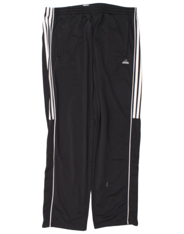Calça Adidas Mens Treino XL Poliéster Listrado Preto