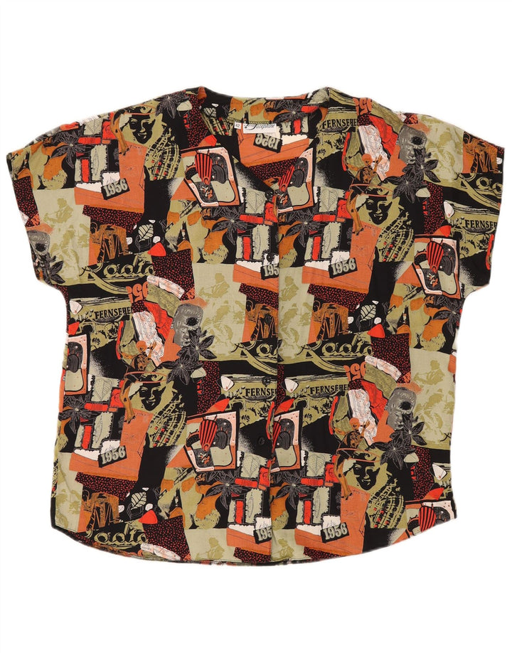 Blusa feminina JERSEY JOSEPHINE com camisa gráfica UE 42 grande multicolorida