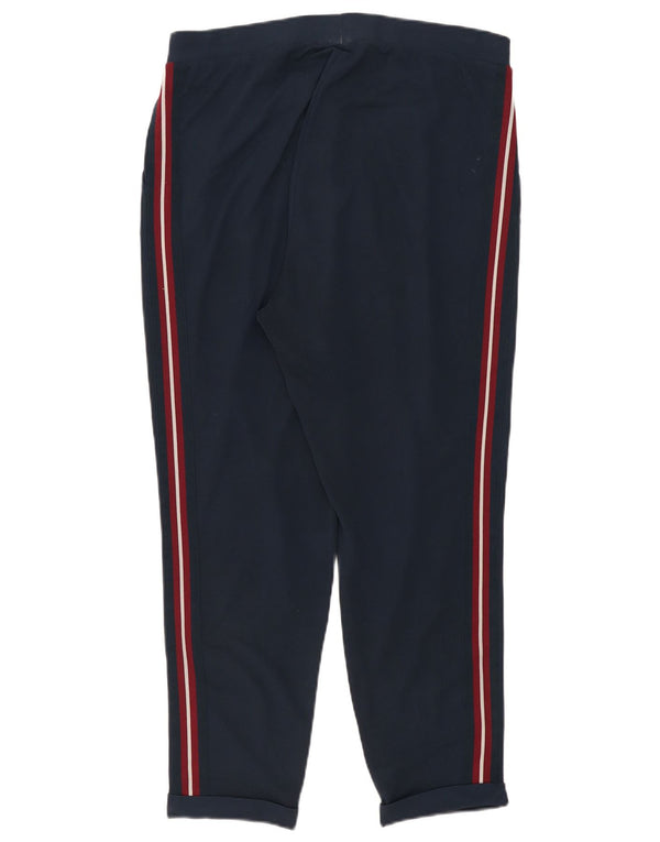 Calça casual justa feminina Marks & Spencer W36 L28 azul marinho