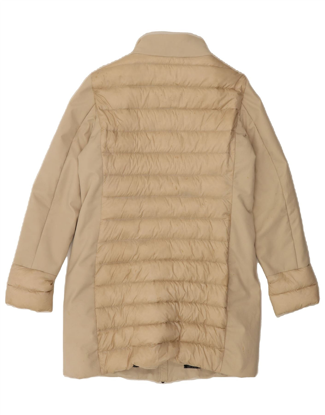 REFRIGIWEAR Womens Padded Coat UK 14 Medium Beige Polyamide Vintage Refrigiwear and Second-Hand Refrigiwear from Messina Hembry 