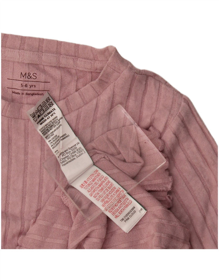 Conjunto de 2 peças Marks & Spencer Girls 5-6 anos viscose rosa