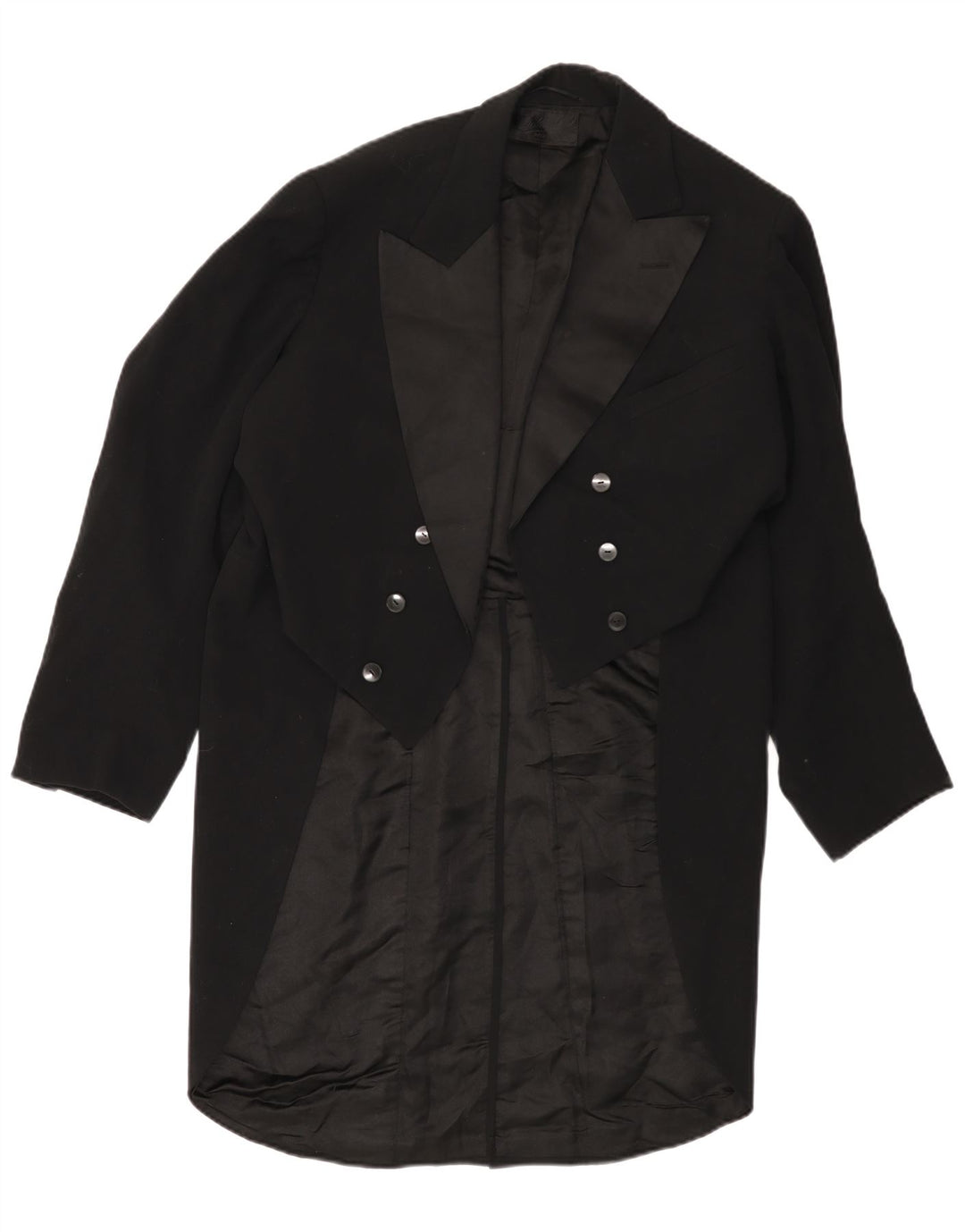 Jaqueta blazer masculina VINTAGE tailcoat Reino Unido 38 médio preto