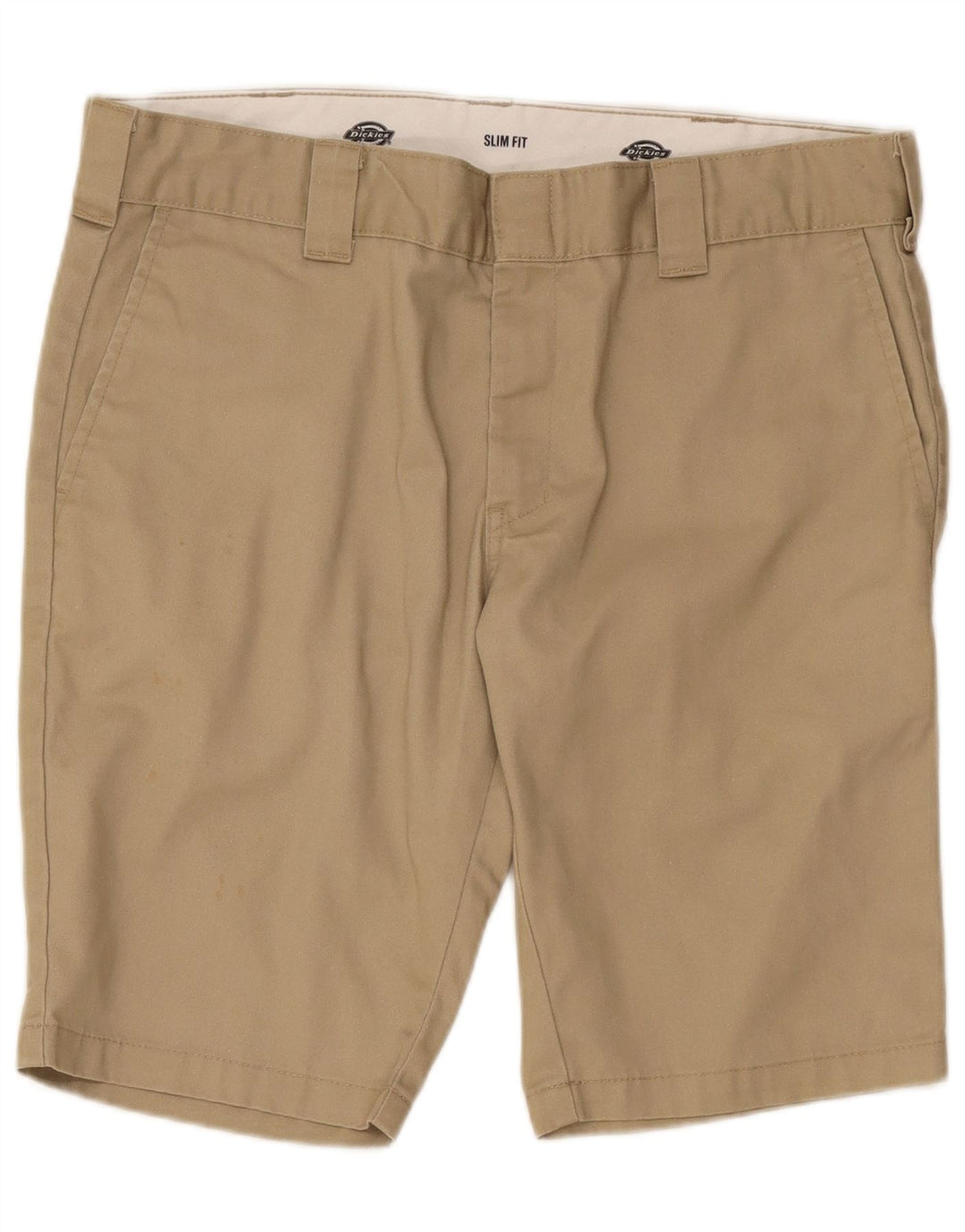 Shorts Chino Masculino Slim Fit Dickies W36 Grande Poliéster Bege