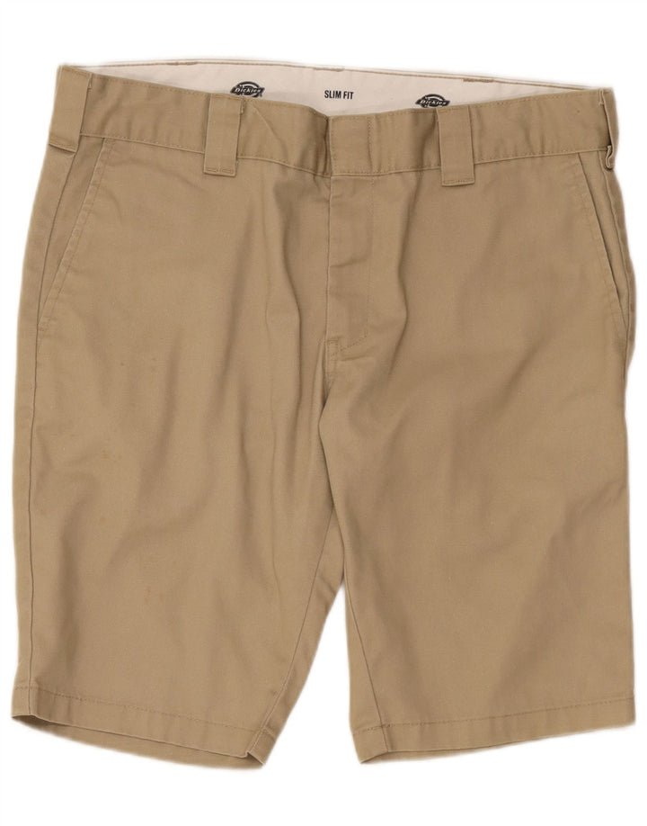 Shorts Chino Masculino Slim Fit Dickies W36 Grande Poliéster Bege