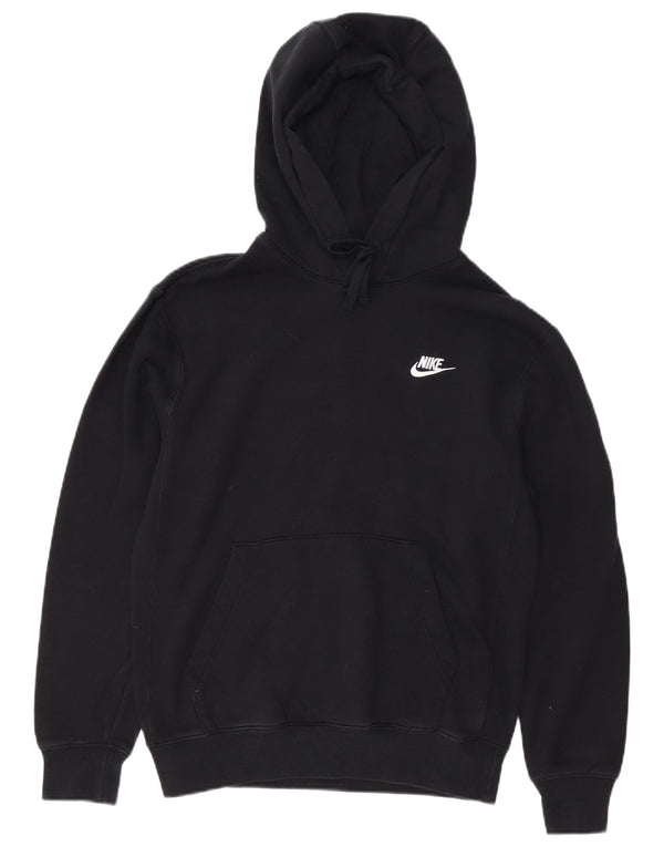Nike Mens Loose Fit Hoodie Jumper XS Algodão Preto