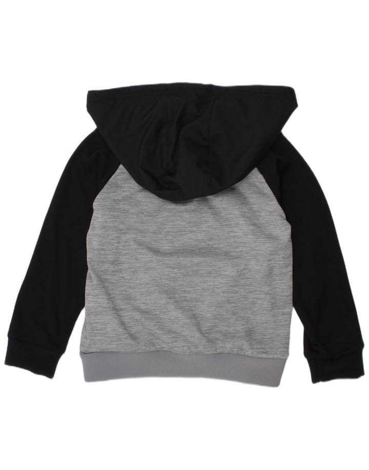 UNDER ARMOUR Meninos Cold Gear moletom com capuz 6-7 anos XS cinza bloco colorido