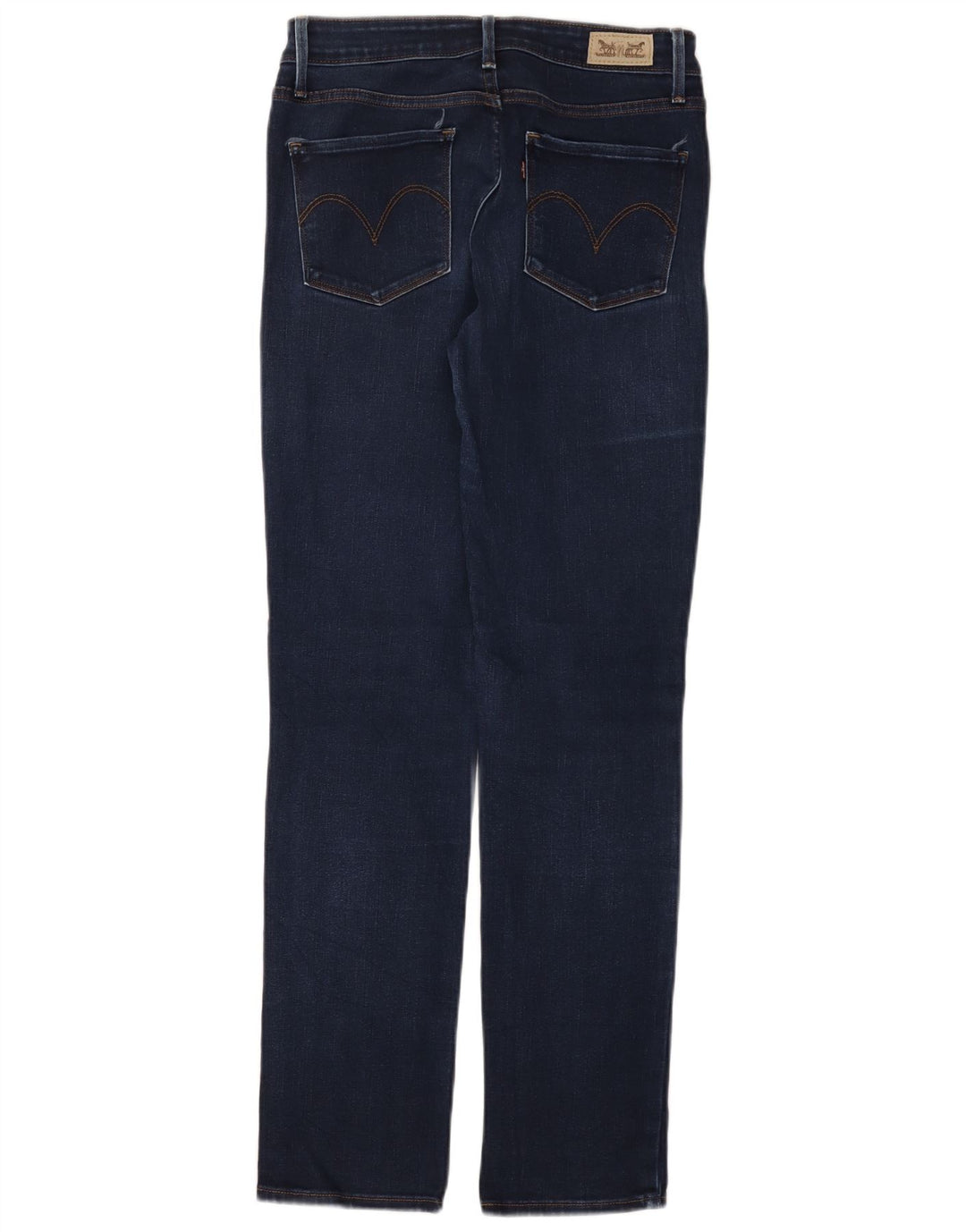 Calça jeans skinny feminina de cintura média LEVI'S US 6 médio W28 L32 algodão azul marinho
