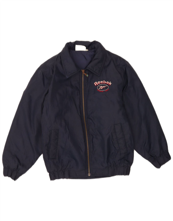 Jaqueta bomber Reebok Boys Graphic 13-14 anos azul marinho nylon