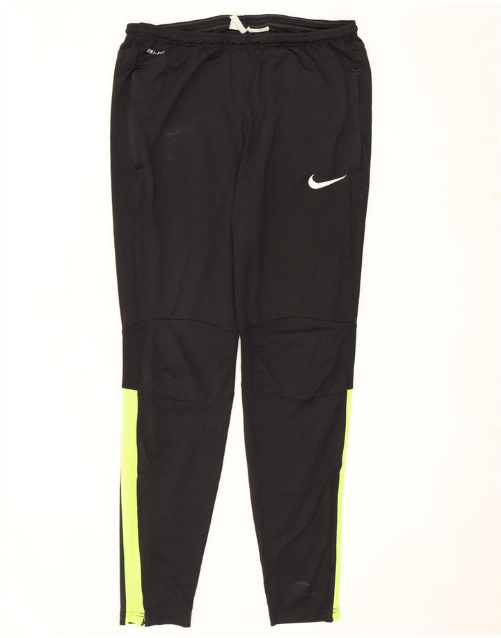 Calça de treino masculina Nike Dri Fit médio preto colorblock