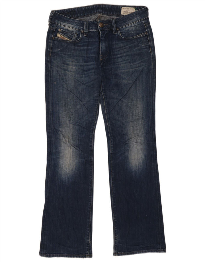 Diesel Masculino Ronhary Stretch Bootcut Jeans W29 L30 Azul Marinho Algodão