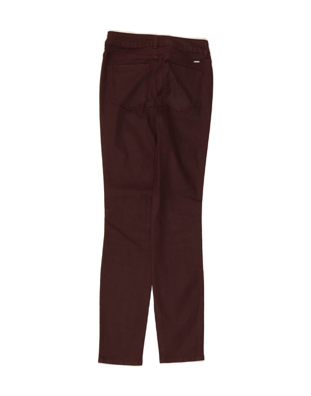 MASSIMO DUTTI Womens Skinny Casual Trousers EU 34 2XS W24 L29 Brown Vintage Massimo Dutti and Second-Hand Massimo Dutti from Messina Hembry 