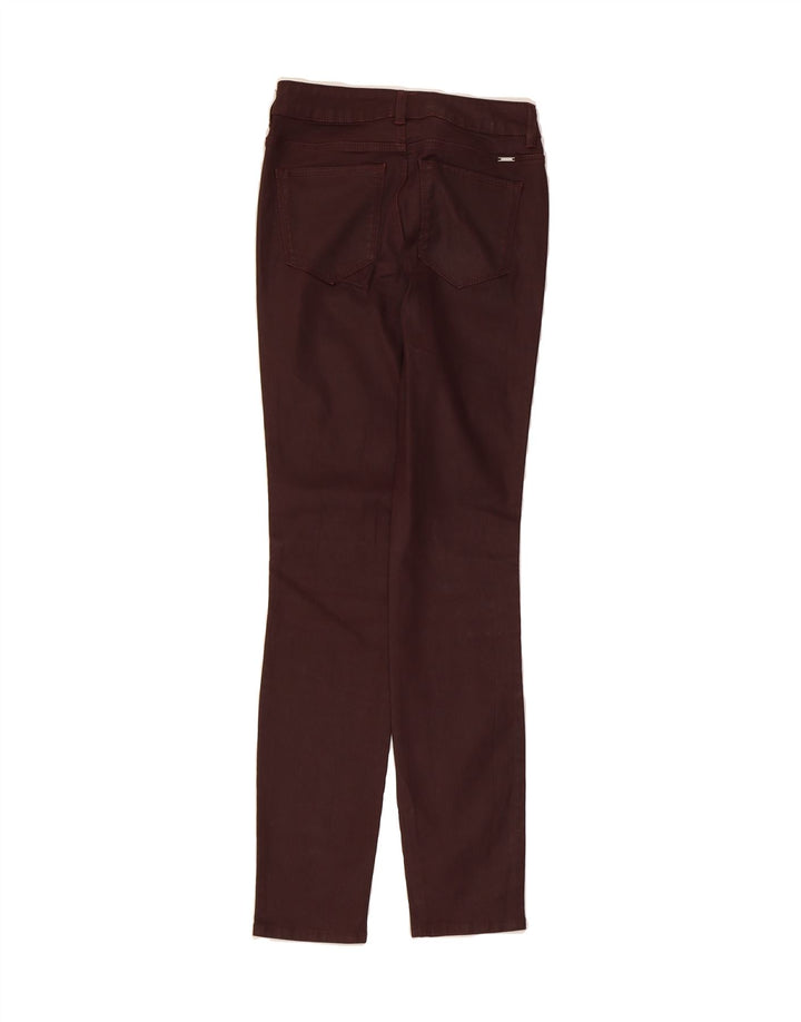 MASSIMO DUTTI Womens Skinny Casual Trousers EU 34 2XS W24 L29 Brown Vintage Massimo Dutti and Second-Hand Massimo Dutti from Messina Hembry 