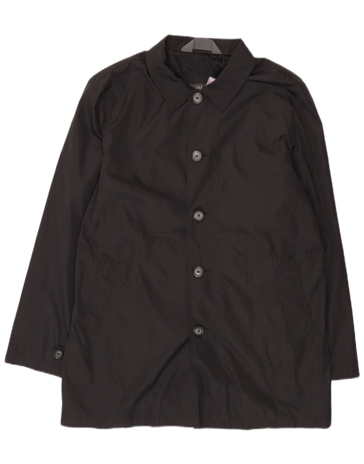 Jaqueta de chuva masculina Marks & Spencer UK 42 XL poliéster preto